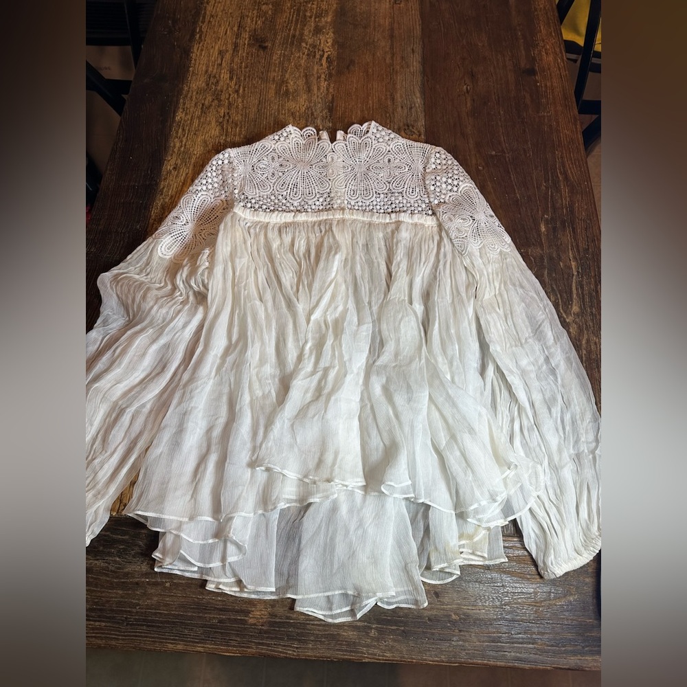 LOVER (australia) silky lace flowy top.